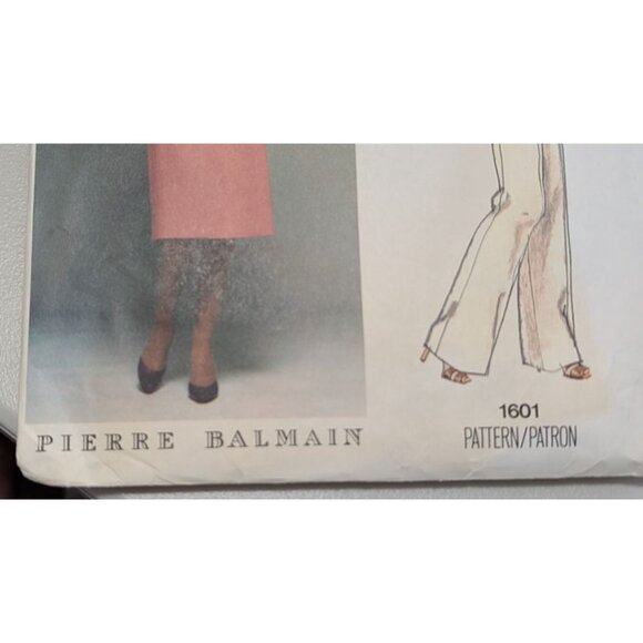 Vintage Vogue Paris Original 1601 Pierre Balmain Pattern Size 8 factory folds - Picture 8 of 10